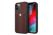 Telefon - Pokrowiec i etui - BMW Leather Curve Perforate Case for iPhone 12 / iPhone 12 Pro - Red - 3666339010874