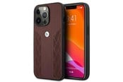 Telefon - Pokrowiec i etui - BMW Leather Curve Perforate Case for iPhone 13 Pro / iPhone 13 - Red - 3666339021870