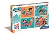Puzzle - Clementoni Puzzle Superfriends DC 4in1 Podłoga - 21520