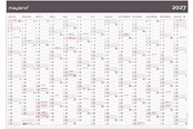Kalendarz - Mayland Kæmpekalender Moderne 1x13 mdr. papir rør 2027 - 27064300