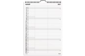 Kalendarz - Mayland Familiekalender Black and white 2 kol. 2027 - 27066510