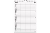 Kalendarz - Mayland Familiekalender Black and white 3 kol. 2027 - 27066520