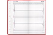 Kalendarz - Mayland Index Planner månedskalender rød vinyl 2027 - 27090010
