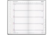 Kalendarz - Mayland Index Planner månedskalender mørkegrå PP-plast 2027 - 27090050