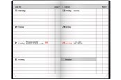 Kalendarz - Mayland Lommekalender uge blå kunstskind indbundet 2027 - 27162000