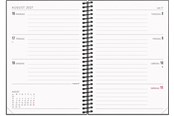 Kalendarz - Mayland A6 ugekalender tværformat matsort genbrugskarton 2027 - 27201220