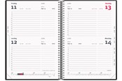 Kalendarz - Mayland 2-dages-kalender sort PP-plast 2027 - 27205000