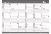 Kalendarz - Mayland Basic kontorkalender m/whiteboard-funktion A2 2027 - 27268800