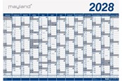Kalendarz - Mayland Kæmpekalender 1x13 mdr. PP-plast rør 2028 - 28065000
