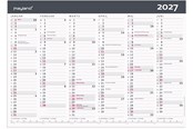 Kalendarz - Mayland Kontorkalender Moderne A3 2027 - 27063100