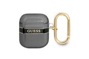 Telefon - Inne akcesoria - GUESS GUA2HHTSK AirPods cover black/black Strap Collection - 3666339047047