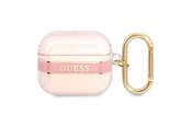 Telefon - Inne akcesoria - GUESS GUA3HHTSP AirPods 3 cover pink/pink Strap Collection - 3666339047092
