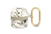 Telefon - Inne akcesoria - GUESS GUA2HCHMAG AirPods cover grey/grey Marble Strap Collection - 3666339047160