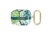 Telefon - Inne akcesoria - GUESS GUAPHHFLN AirPods Pro cover green/green Flower Strap Collection - 3666339047306