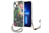 Telefon - Pokrowiec i etui - GUESS GUHCP13SHFLSB iPhone 13 mini 5.4" blue/blue hardcase Flower Strap - 3666339040437
