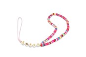 Telefon - Inne akcesoria - GUESS pendant GUSTGMPP Phone Strap multicolor pink/multicolor pink Heishi Beads - 3666339048358