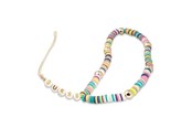 Telefon - Inne akcesoria - GUESS pendant GUSTPEAM Phone Strap multicolor/multicolor Heishi Beads - 3666339048372