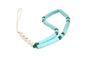 Telefon - Inne akcesoria - GUESS pendant GUSTPEARP Phone Strap blue/blue Heishi Beads - 3666339048327