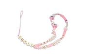 Telefon - Inne akcesoria - GUESS pendant GUSTSHPP Phone Strap pink/pink Beads Shell - 3666339048297