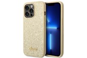 Telefon - Pokrowiec i etui - GUESS Glitter Script Case for iPhone 14 Pro - Gold - 3666339065102