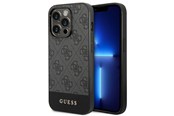 Telefon - Pokrowiec i etui - GUESS GUHCP14XG4GLGR iPhone 14 Pro Max 6.7" grey/grey hard case 4G Stripe Collection - 3666339088576