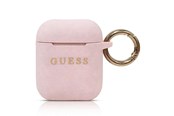 Telefon - Inne akcesoria - GUESS GUACCSILGLLP AirPods cover light pink / pink Silicone Glitter - 3700740463802