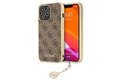 Telefon - Pokrowiec i etui - GUESS GUHCP13LGF4GBR iPhone 13 Pro / 13 6.1 "brown / brown hardcase 4G Charms Collection - 3666339033453
