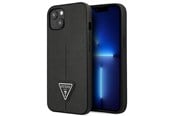 Telefon - Pokrowiec i etui - GUESS GUHCP13SPSATLK iPhone 13 mini 5.4 "black / black hardcase SaffianoTriangle Logo - 3666339040277