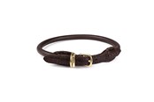 Psy - Timely PARIS Obroża Ciemnobrązowa 10 mm. / 60 cm. - 5907784871534