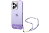 Telefon - Pokrowiec i etui - GUESS GUHCP14LHGCOHU iPhone 14 Pro 6.1" purple/purple hardcase Translucent Pearl Strap - 3666339064228