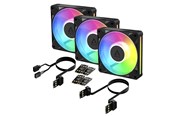 Wentylator obudowy - Arctic BioniX P12 A-RGB - 3pack - Wentylator obudowy - 120mm - Czarny ze światłem RGB - ACFAN00337A