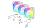 Wentylator obudowy - Arctic BioniX P12 A-RGB - 3pack - Wentylator obudowy - 120mm - Biały ze światłem RGB - ACFAN00338A