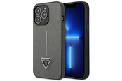 Telefon - Pokrowiec i etui - GUESS GUHCP14LPSATLG iPhone 14 Pro 6.1 "silver / silver hardcase SaffianoTriangle Logo - 3666339065461