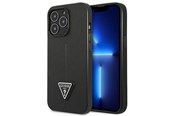 Telefon - Pokrowiec i etui - GUESS GUHCP14LPSATLK iPhone 14 Pro 6.1" black/black hardcase SaffianoTriangle Logo - 3666339065386