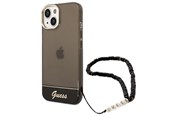 Telefon - Pokrowiec i etui - GUESS GUHCP14MHGCOHK iPhone 14 Plus 6.7 "black / black hardcase Translucent Pearl Strap - 3666339064174