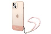 Telefon - Pokrowiec i etui - GUESS GUHCP14MHGCOHP iPhone 14 Plus 6.7" pink/pink hardcase Translucent Pearl Strap - 3666339064297