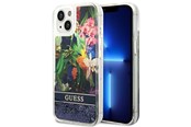Telefon - Pokrowiec i etui - GUESS GUHCP14MLFLSB iPhone 14 Plus 6.7 "blue / blue hardcase Flower Liquid Glitter - 3666339066093