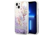 Telefon - Pokrowiec i etui - GUESS GUHCP14MLFLSU iPhone 14 Plus 6.7 "violet / purple hardcase Flower Liquid Glitter - 3666339088392