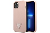 Telefon - Pokrowiec i etui - GUESS GUHCP14MPSATLP iPhone 14 Plus 6.7 "pink / pink hardcase SaffianoTriangle Logo - 3666339065492