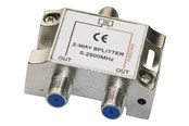 Zarzadzanie kablami - Deltaco - splitter - 2-way F-connectors DC pass Class A - R00150041