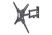 Uchwyty ścienne, uchwyty AV i meble AV - Deltaco Office ARM-0255 mounting kit - full-motion - for LCD display - tilt swivel 30 kg - black - Max 30 kg - recommended for 55" - ARM-0255-B