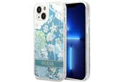 Telefon - Pokrowiec i etui - GUESS GUHCP14SLFLSN iPhone 14 6.1 "green / green hardcase Flower Liquid Glitter - 3666339088422