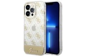 Telefon - Pokrowiec i etui - GUESS GUHCP14XHG4MHG iPhone 14 Pro Max 6.7 "gold / gold hardcase 4G Pattern Script - 3666339090531