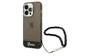 Telefon - Pokrowiec i etui - GUESS GUHCP14XHGCOHK iPhone 14 Pro Max 6.7 "black / black hardcase Translucent Pearl Strap - 3666339064198