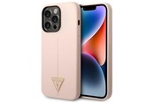 Telefon - Pokrowiec i etui - GUESS GUHCP14XSLTGP iPhone 14 Pro Max 6.7" pink/pink hardcase Silicone Triangle - 3666339065959