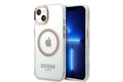 Telefon - Pokrowiec i etui - GUESS GUHMP13MHTRMD iPhone 13 6.1 "gold / gold hard case Metal Outline Magsafe - 3666339057145