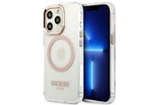 Telefon - Pokrowiec i etui - GUESS GUHMP13XHTRMD iPhone 13 Pro Max 6.7 "gold / gold hard case Metal Outline Magsafe - 3666339057169