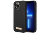 Telefon - Pokrowiec i etui - GUESS GUHMP14LSBPLK iPhone 14 Pro 6.1" black/black hard case Silicone Logo Plate MagSafe - 3666339070243
