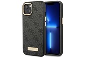 Telefon - Pokrowiec i etui - GUESS GUHMP14MU4GPRK iPhone 14 Plus 6.7 "black / black hard case 4G Logo Plate MagSafe - 3666339069872