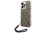 Telefon - Pokrowiec i etui - GUESS GUOHCP14LH4STW iPhone 14 Pro 6.1 "brown / brown hardcase 4G Print Strap - 3666339093853